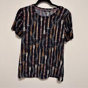 Tommy Hilfiger Women’s size small Equestrian t shirt lightweight layering *READ